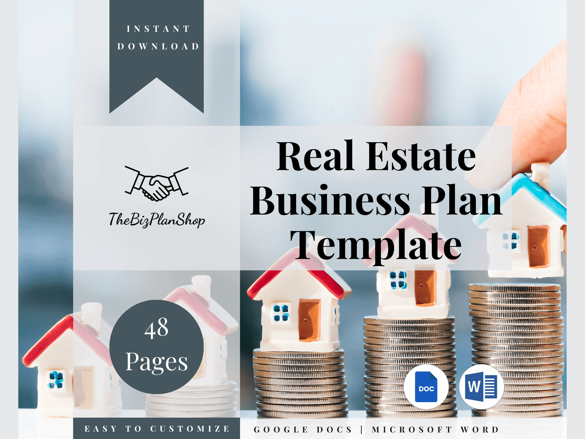 Real Estate Business Plan Template, Property Management Business Planner