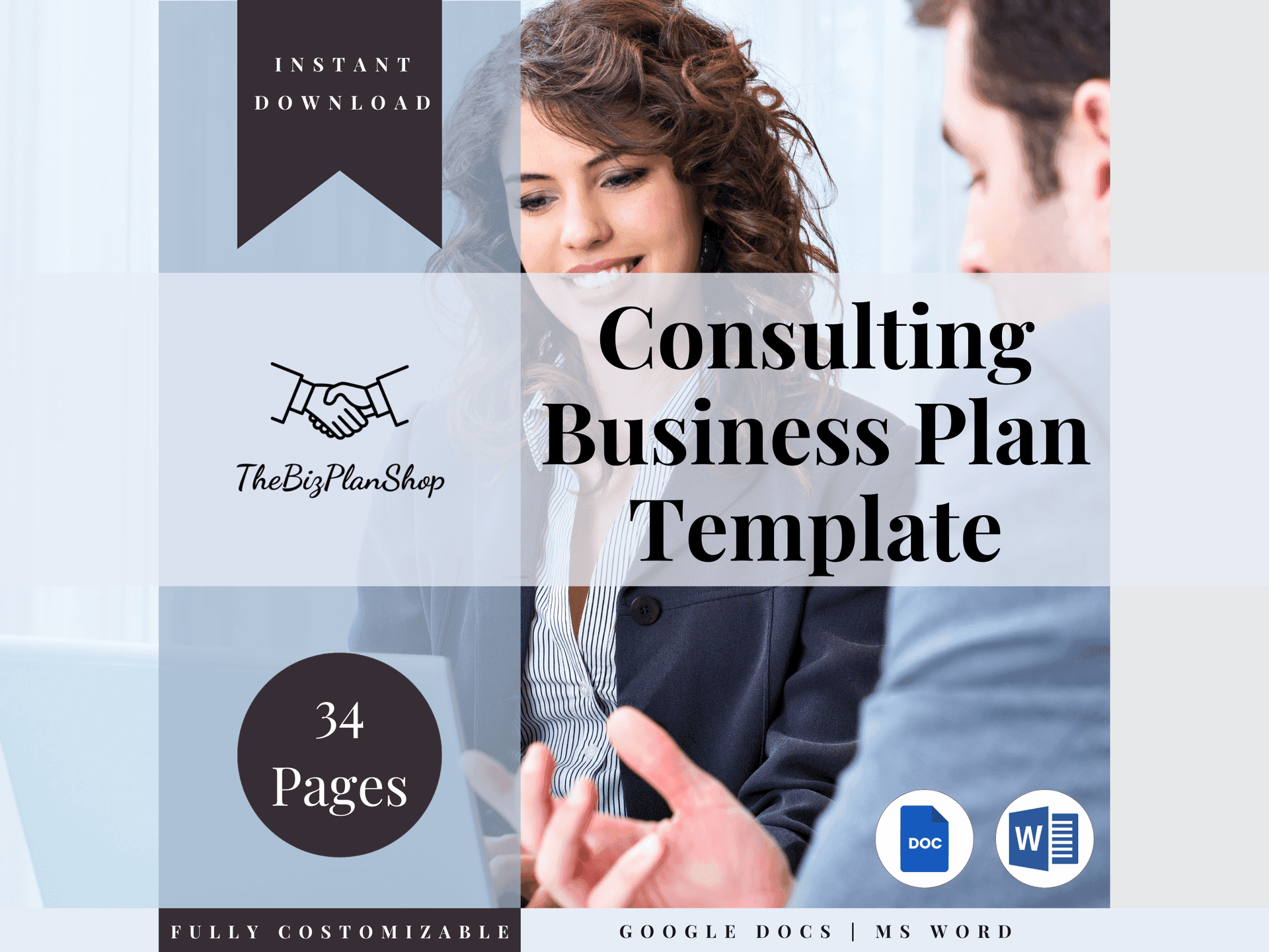 Consultant Business Plan Template, Consulting Business Planner