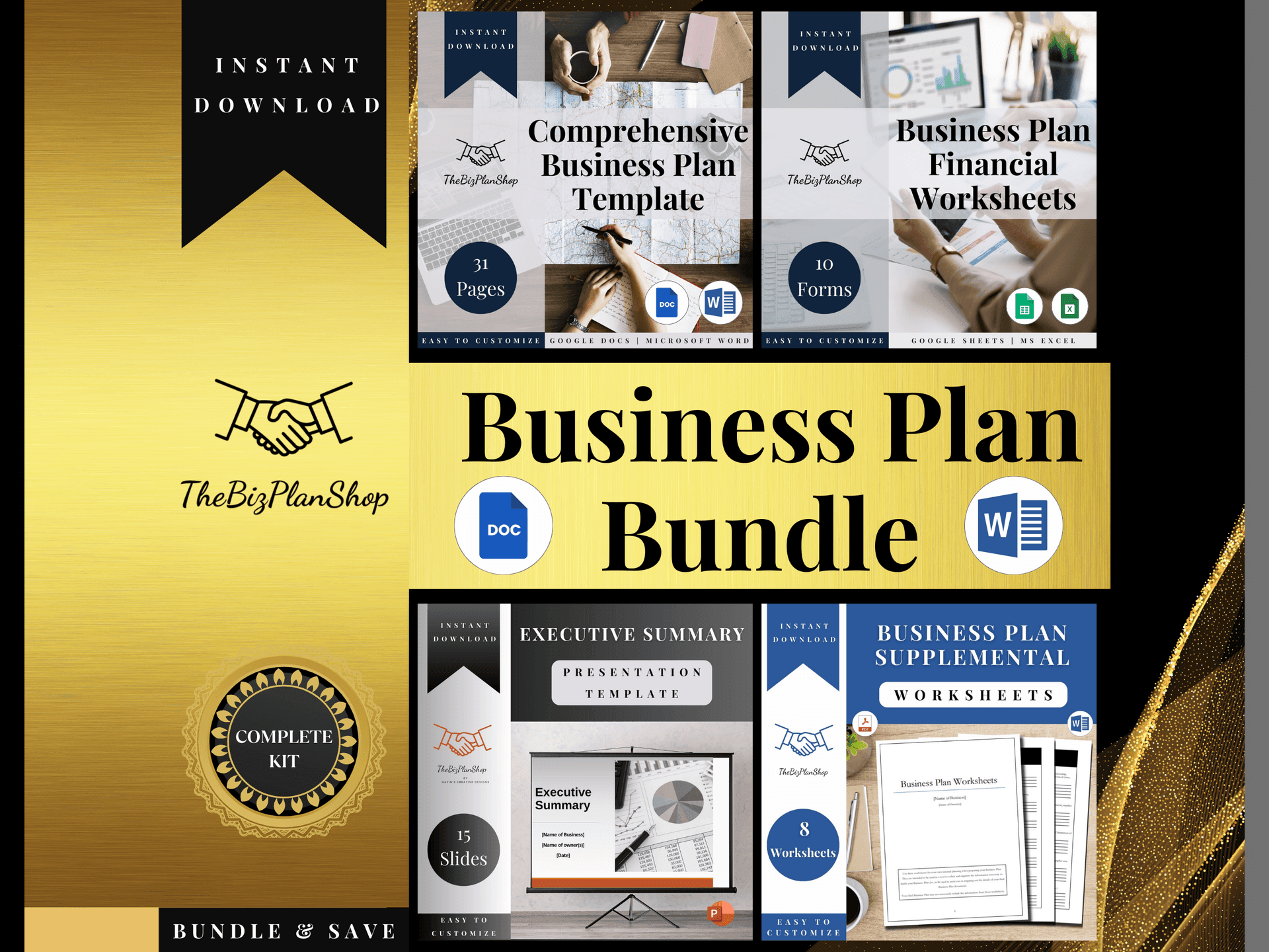 Business Plan Bundle, Small Business Planner Kit